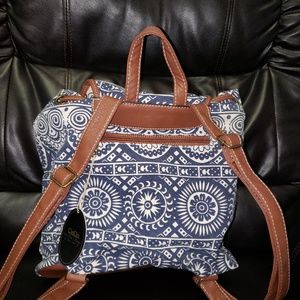DeDa | Bags | Boho Navy Backpack Purse | Poshmark